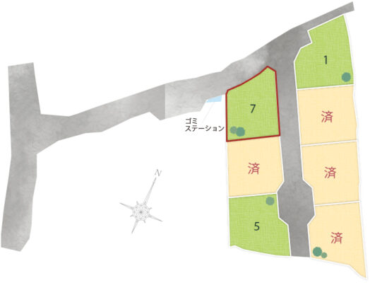 挾間町上市7区画 No.7