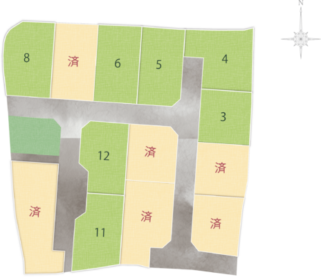 上市2期分譲地-区画図