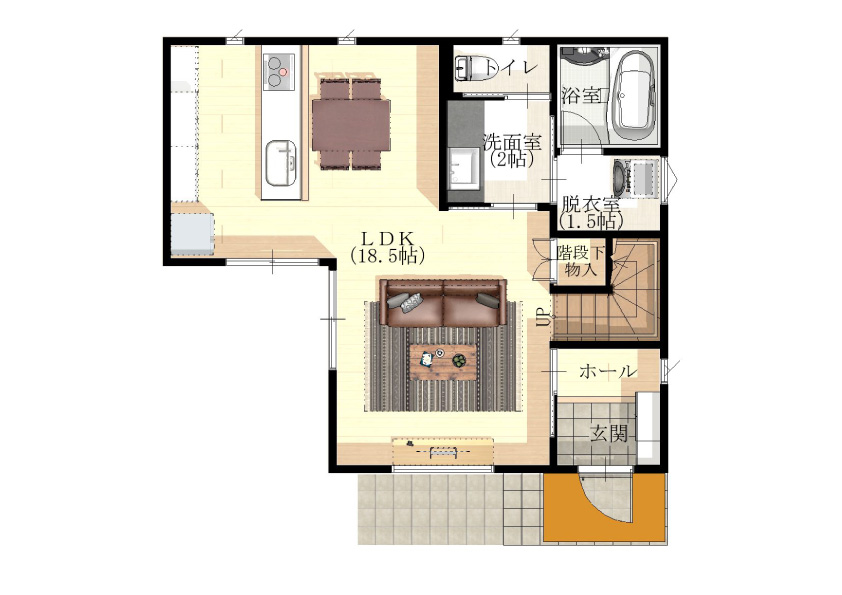 1F 間取り図