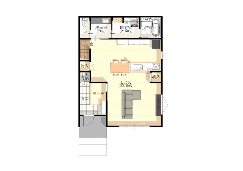 1F 間取り図