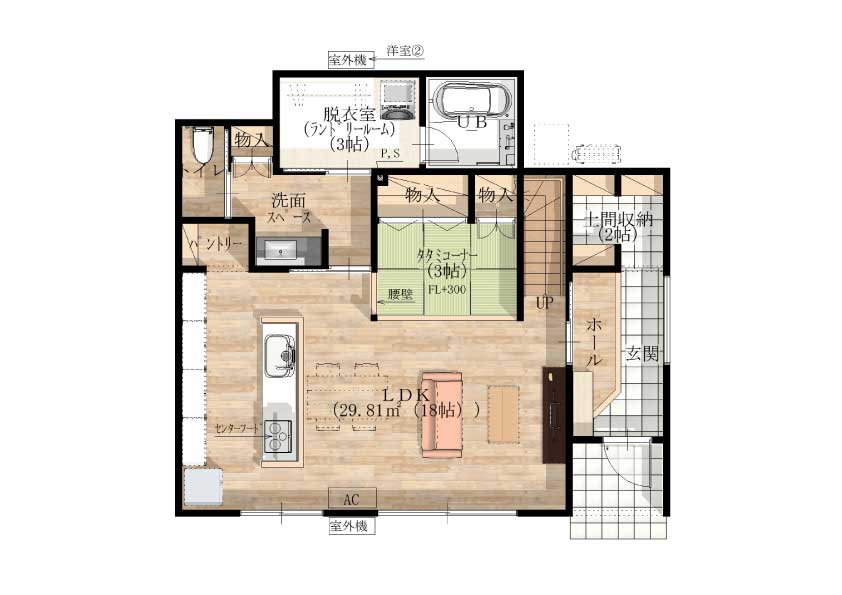 1F 間取り図