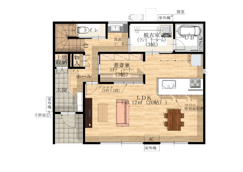 1F 間取り図